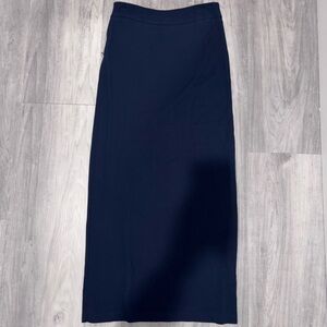 Chic Dark Blue Women's Maxi Skirt